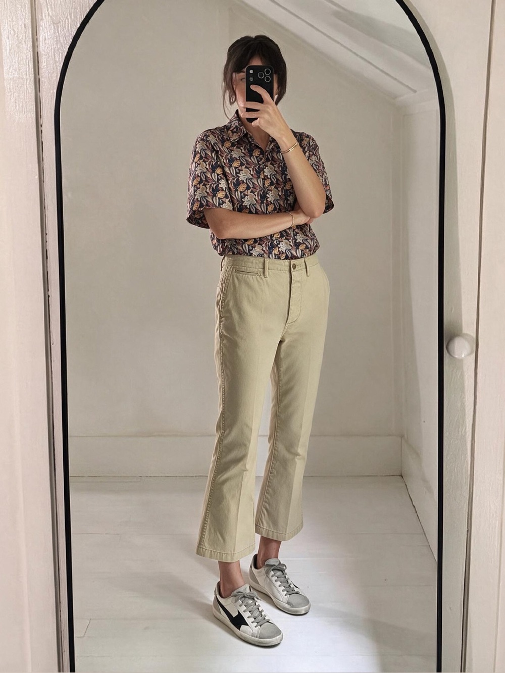 R13 kick flair chinos